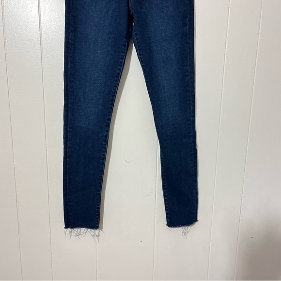 JOE'S JEANS Haxby High Rise Raw Hem Blue Denim Skinny Jeans Size 25 - Picture 2 of 9